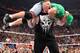 Brock Lesnar sets up John Cena for an F-5 Photo courtesy WWE.com