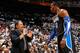 ATLANTA, GA - APRIL 28: Head coach Stan Van Gundy converses with Dwight Howard #12 of the Orlando Magic during Game Six of the Eastern Conference Quarterfinals in the 2011 NBA Playoffs against the Atlanta Hawks at Philips Arena on April 28, 2011 in Atlanta, Georgia. NOTE TO USER: User expressly acknowledges and agrees that, by downloading and or using this photograph, User is consenting to the terms and conditions of the Getty Images License Agreement. (Photo by Kevin C. Cox/Getty Images)