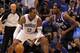 ORLANDO, FL - MARCH 30: Dwight Howard #12 of the Orlando Magic drives aganst Ian Mahinmi #28 of the Dallas Mavericks during the game at Amway Center on March 30, 2012 in Orlando, Florida. NOTE TO USER: User expressly acknowledges and agrees that, by downloading and or using this photograph, User is consenting to the terms and conditions of the Getty Images License Agreement. (Photo by Sam Greenwood/Getty Images)