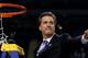 NEW ORLEANS, LA - APRIL 02: Head coach John Calipari celebrates as he cuts down the net after the Wildcats defeat the Kansas Jayhawks 67-59 in the National Championship Game of the 2012 NCAA Division I Men's Basketball Tournament at the Mercedes-Benz Superdome on April 2, 2012 in New Orleans, Louisiana. (Photo by Jeff Gross/Getty Images)