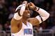 ORLANDO, FL - MARCH 13: Dwight Howard #12 of the Orlando Magic reacts to a missed free-throw during the game against the Miami Heat at Amway Center on March 13, 2012 in Orlando, Florida. NOTE TO USER: User expressly acknowledges and agrees that, by downloading and or using this photograph, User is consenting to the terms and conditions of the Getty Images License Agreement. (Photo by Sam Greenwood/Getty Images)
