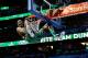 ORLANDO, FL - FEBRUARY 25: Jeremy Evans of the Utah Jazz reacts after he dunks during the Sprite Slam Dunk Contest part of 2012 NBA All-Star Weekend at Amway Center on February 25, 2012 in Orlando, Florida. NOTE TO USER: User expressly acknowledges and agrees that, by downloading and or using this photograph, User is consenting to the terms and conditions of the Getty Images License Agreement. (Photo by Mike Ehrmann/Getty Images)