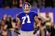 EAST RUTHERFORD, NJ - DECEMBER 04: Dave Tollefson #71 of the New York Giants reacts after he recorded a sack against the Green Bay Packers at MetLife Stadium on December 4, 2011 in East Rutherford, New Jersey. (Photo by Chris Trotman/Getty Images)