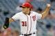 WASHINGTON, DC - AUGUST 02: Starting pitcher John Lannan #31 of the Washington Nationals throws to an Atlanta Braves batter during the second inning at Nationals Park on August 2, 2011 in Washington, DC. (Photo by Rob Carr/Getty Images)