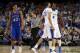 NEW ORLEANS, LA - APRIL 02: Anthony Davis #23 and Michael Kidd-Gilchrist #14 of the Kentucky Wildcats react late in the second half while taking on the Kansas Jayhawks in the National Championship Game of the 2012 NCAA Division I Men's Basketball Tournament at the Mercedes-Benz Superdome on April 2, 2012 in New Orleans, Louisiana. (Photo by Jeff Gross/Getty Images)