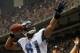 NEW ORLEANS, LA - JANUARY 07: Calvin Johnson #81 of the Detroit Lions celebrates after scoring a touchdown in the second quarter against the New Orleans Saints during their 2012 NFC Wild Card Playoff game at Mercedes-Benz Superdome on January 7, 2012 in New Orleans, Louisiana. (Photo by Ronald Martinez/Getty Images)
