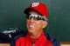 SARASOTA, FL - MARCH 24: Manager Davey Johnson of the Washington Nationals talks with the media prior to the start of the Grapefruit League Spring Training Game against the Baltimore Orioles at Ed Smith Stadium on March 24, 2012 in Sarasota, Florida. (Photo by J. Meric/Getty Images)