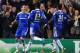 LONDON, ENGLAND - APRIL 04: Frank Lampard (L) of Chelsea celebrates scoring his penalty with team mates during the UEFA Champions League Quarter Final second leg match between Chelsea and Benfica at Stamford Bridge on April 4, 2012 in London, England. (Photo by Clive Rose/Getty Images)