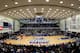 ATLANTA, GA - JANUARY 12: A general view of GSU Sports Arena as head coach Ron Hunter of the Georgia State Panthers directs his team against the the UNC-Wilmington Seahawks on January 12, 2012 in Atlanta, Georgia. Hunter coaches his fifth annual barefoot game in support of Samaritan's Feet, an organization that provides shoes for underprivileged children in over 62 countries around the world. (Photo by Kevin C. Cox/Getty Images)