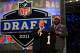 Roger Goodell With Phil Taylor of the Cleveland Browns