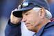 DETROIT, MI - APRIL 07: Boston Red Sox manager Bobby Valentine #25 watches the action during the game against the Detroit Tigers at Comerica Park on April 7, 2012 in Detroit, Michigan. The Tigers defeated the Red Sox 10-0. (Photo by Leon Halip/Getty Images)