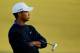 AUGUSTA, GA - APRIL 06: Tiger Woods of the United States looks on from the 18th hole during the second round of the 2012 Masters Tournament at Augusta National Golf Club on April 6, 2012 in Augusta, Georgia. (Photo by Streeter Lecka/Getty Images)