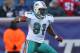 FOXBORO, MA - DECEMBER 24: Cameron Wake #91 of the Miami Dolphins reacts after he sacked Tom Brady #12 of the New England Patriots in the second quarter at Gillette Stadium on December 24, 2011 in Foxboro, Massachusetts. (Photo by Jim Rogash/Getty Images)