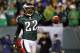 PHILADELPHIA - NOVEMBER 21: Asante Samuel #22 of the Philadelphia Eagles celebrates after an interception in the second quarter against the New York Giants at Lincoln Financial Field on November 21, 2010 in Philadelphia, Pennsylvania. (Photo by Nick Laham/Getty Images)