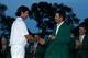AUGUSTA, GA - APRIL 08: Bubba Watson (L) of the United States is congratulated by Charl Schwartzel (R) of South Africa during the green jacket presentation after his one-stroke playoff victory during the 2012 Masters Tournament at Augusta National Golf Club on April 8, 2012 in Augusta, Georgia. (Photo by Streeter Lecka/Getty Images)