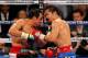 LAS VEGAS, NV - NOVEMBER 12: Juan Manuel Marquez (L) and Manny Pacquiao battle in the 10th round of their WBO world welterweight title fight at the MGM Grand Garden Arena November 12, 2011 in Las Vegas, Nevada. Pacquiao retained his title with a majority decision victory. (Photo by Ethan Miller/Getty Images)