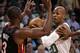 BOSTON, MA - MAY 09: Ray Allen #20 of the Boston Celtics looks ot pass around Dwyane Wade #3 of the Miami Heat in Game Four of the Eastern Conference Semifinals in the 2011 NBA Playoffs on May 9, 2011 at the TD Garden in Boston, Massachusetts. NOTE TO USER: User expressly acknowledges and agrees that, by downloading and or using this photograph, User is consenting to the terms and conditions of the Getty Images License Agreement. (Photo by Elsa/Getty Images)