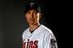 FORT MYERS, FL - FEBRUARY 27: Scott Baker #30 of the Minnesota Twins poses for a portrait on February 27, 2012 at Hammond Stadium in Fort Myers, Florida. (Photo by Elsa/Getty Images)