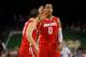NEW ORLEANS, LA - MARCH 31: Jared Sullinger #0 and Aaron Craft #4 of the Ohio State Buckeyes give each other a five in the second half while taking on the Kansas Jayhawks during the National Semifinal game of the 2012 NCAA Division I Men's Basketball Championship at the Mercedes-Benz Superdome on March 31, 2012 in New Orleans, Louisiana. (Photo by Chris Graythen/Getty Images)