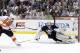 Daniel Briere scoring one of his two goals Wednesday night.