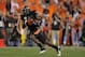 GLENDALE, AZ - JANUARY 02: Justin Blackmon #81 of the Oklahoma State Cowboys catches a 67-yard touchdown reception in the second quarter against the Stanford Cardinal during the Tostitos Fiesta Bowl on January 2, 2012 at University of Phoenix Stadium in Glendale, Arizona. (Photo by Doug Pensinger/Getty Images)