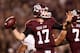 COLLEGE STATION, TX - NOVEMBER 24: Ryan Tannehill #17 of the Texas A&M Aggies throws a pass against the Texas Longhorns in the first half of a game at Kyle Field on November 24, 2011 in College Station, Texas. (Photo by Darren Carroll/Getty Images)