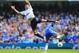 LONDON, ENGLAND - MARCH 24: Kyle Walker of Tottenham Hotspur is challenged by Ashley Cole of Chelsea during the Barclays Premier League match between Chelsea and Tottenham Hotspur at Stamford Bridge on March 24, 2012 in London, England. (Photo by Clive Rose/Getty Images)