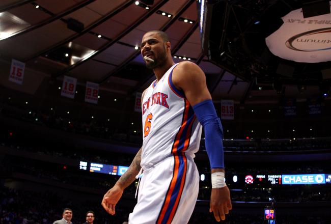 Tyson Chandler had to take an early seat with foul trouble.