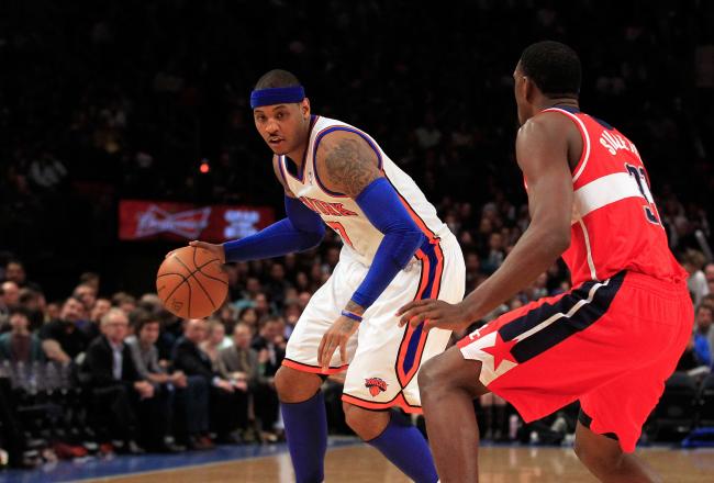 Carmelo Anthony didn't have enough gas in the tank to finish the fourth quarter strong today.