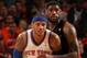 LeBron James and Carmelo Anthony squared off at Madison Square Garden. (Nathaniel S. Butler/NBAE via Getty Images)