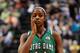 INDIANAPOLIS, IN - APRIL 5: Devereaux Peters #14 of the Notre Dame Fighting Irish walks off the court after the Irish were defeated by the Texas A&M Aggies 76-70 in the 2011 NCAA Women's Final Four championship game at Conseco Fieldhouse on April 5, 2011 in Indianapolis, Indiana. (Photo by Jamie Sabau/Getty Images)