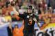 GLENDALE, AZ - JANUARY 02: Brandon Weeden #3 of the Oklahoma State Cowboys throws a pass against the Stanford Cardinal during the Tostitos Fiesta Bowl on January 2, 2012 at University of Phoenix Stadium in Glendale, Arizona. (Photo by Christian Petersen/Getty Images)