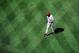 WASHINGTON, DC - APRIL 15: Manager Dusty Baker of the Cincinnati Reds walks off the field after making a pitching change during a game against the Washington Nationals at Nationals Park on April 15, 2012 in Washington, DC. In honor of Jackie Robinson Day, all players across Major League Baseball will wear number 42. (Photo by Patrick McDermott/Getty Images)