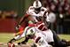 TUSCALOOSA - OCTOBER 17: Defensive end Clifton Geathers #96 of the South Carolina Gamecocks recovers a fumble by quarterback Greg McElroy #12 of the Alabama Crimson Tide while Geathers' teammate Melvin Ingram #6 looks on during the game at Bryant-Denny Stadium on October 17, 2009 in Tuscaloosa, Alabama. The Crimson Tide beat the Gamecocks 20-6. (Photo by Mike Zarrilli/Getty Images)