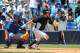 TAMPA, FL - APRIL 04: Outfielder Brett Gardner #11 of the New York Yankees bats against the New York Mets in a spring training game April 4, 2012 at George M. Steinbrenner Field in Tampa, Florida. (Photo by Al Messerschmidt/Getty Images)
