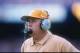 16 Sep 1995: Coach Phil Fulmer of the Tennessee Volunteers watches his players during a game against the Florida Gators at Florida Field in Gainesville, Florida. Florida won the game 62-37. Mandatory Credit: Scott Halleran /Allsport