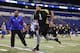 INDIANAPOLIS, IN - FEBRUARY 25: Offensive lineman Mike Adams of Ohio State participates in a drill during the 2012 NFL Combine at Lucas Oil Stadium on February 25, 2012 in Indianapolis, Indiana. (Photo by Joe Robbins/Getty Images)