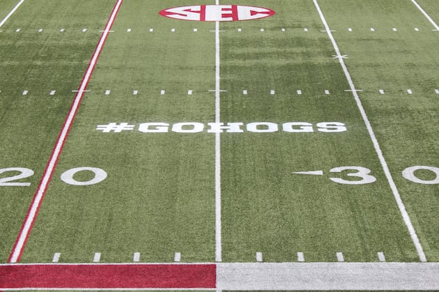Arkansas Football: Razorbacks to Paint Twitter Hashtag on Field for Spring Game