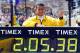14 Apr 2002: Khalid Khannouchi of USA after winning the Flora London Marathon Elite Mens and Womens races London. DIGITAL IMAGE Mandatory Credit: Phil Cole/Getty Images