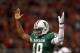 ARLINGTON, TX - NOVEMBER 26: Robert Griffin III #10 of the Baylor Bears celebrates a touchdown against the Texas Tech Red Raiders at Cowboys Stadium on November 26, 2011 in Arlington, Texas. (Photo by Ronald Martinez/Getty Images)