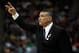 PITTSBURGH, PA - MARCH 15: Head coach Frank Martin of the Kansas State Wildcats reacts against the Southern Miss Golden Eagles during the second round of the 2012 NCAA Men's Basketball Tournament at Consol Energy Center on March 15, 2012 in Pittsburgh, Pennsylvania. (Photo by Jared Wickerham/Getty Images)