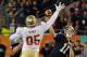 ORLANDO, FL - DECEMBER 29: Quarterback Tommy Rees #11 of the Notre Dame Fight Irish sets to pass against the Florida State Seminoles in the Champs Sports Bowl December 29, 2011 at the Florida Citrus Bowl in Orlando, Florida. FSU won 18 - 14. (Photo by Al Messerschmidt/Getty Images)