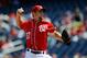 WASHINGTON, DC - APRIL 21: Stephen Strasburg #37 of the Washington Nationals throws a pitch against the Miami Marlins at Nationals Park on April 21, 2012 in Washington, DC. (Photo by Patrick McDermott/Getty Images)