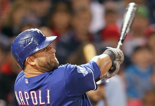 Mike Napoli Homers Again as Rangers Win Eighth Straight Game