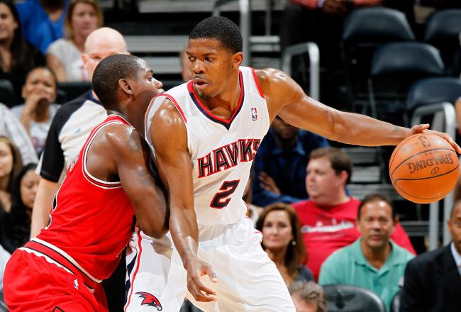 Joe Johnson is 3 for 3 from three point range this afternoon.