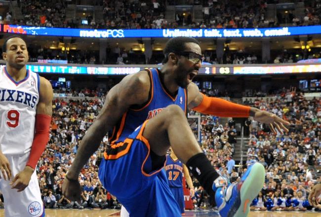 Amar'e Stoudemire's double-double may give Knicks' fans something to celebrate.