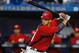 PORT ST. LUCIE, FL - MARCH 05: Bryce Harper #34 of the Washington Nationals bats against the New York Mets at Digital Domain Park on March 5, 2012 in Port St. Lucie, Florida. (Photo by Sarah Glenn/Getty Images)