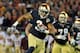 ORLANDO, FL - DECEMBER 29: Wide receiver Michael Floyd #3 of the Notre Dame Fight Irish runs upfield against the Florida State Seminoles in the Champs Sports Bowl December 29, 2011 at the Florida Citrus Bowl in Orlando, Florida. FSU won 18 - 14. (Photo by Al Messerschmidt/Getty Images)