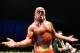 PERTH, AUSTRALIA - NOVEMBER 24: Hulk Hogan gestures to the audience during his Hulkamania Tour at the Burswood Dome on November 24, 2009 in Perth, Australia. (Photo by Paul Kane/Getty Images)