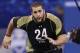 INDIANAPOLIS, IN - FEBRUARY 25: Offensive lineman Matt Kalil of USC participates in a drill during the 2012 NFL Combine at Lucas Oil Stadium on February 25, 2012 in Indianapolis, Indiana. (Photo by Joe Robbins/Getty Images)